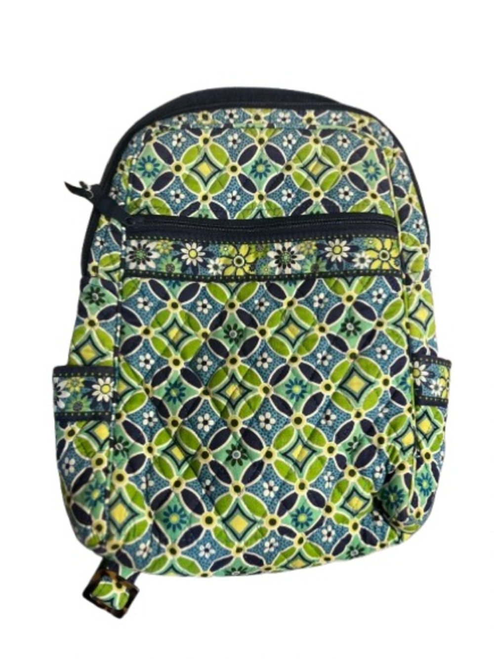 EUC Vera Bradley Quilted Backpack Retired Daisy Daisy Pattern Rare